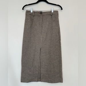 Houndstooth Pencil Skirt